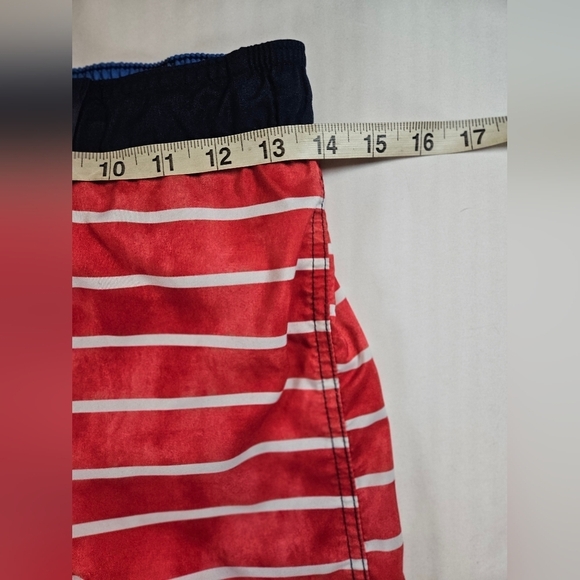 Cat & Jack Boys Red White & Blue American Flag Swim Trunks W/ Tie Waist Size XL - Picture 10 of 14